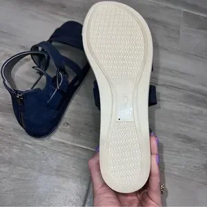 Eileen Fisher Shoes Eileen Fisher Blue Boost Washed Leather Platform Sandal Poshmark